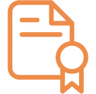 Award document illustration with black background