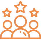 Teamwork and excellence symbol